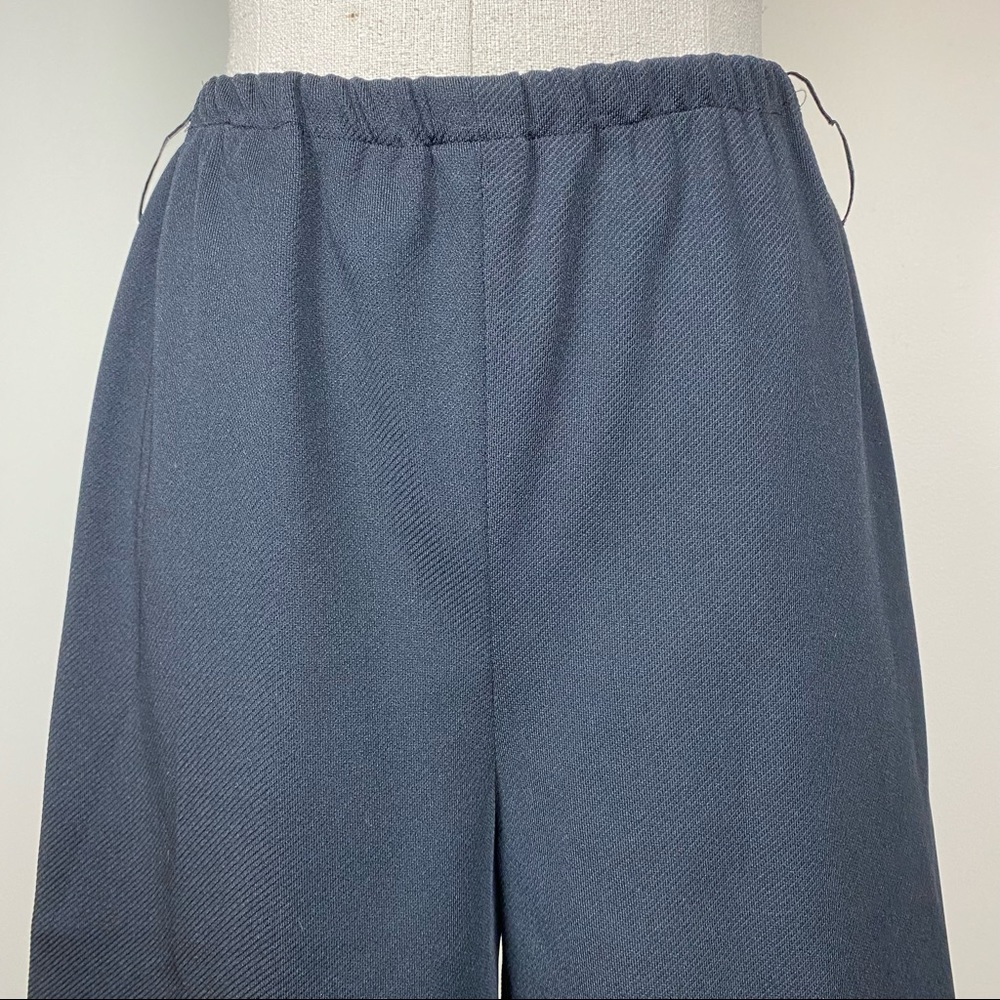 Vintage Black High Waisted Wide Leg Crop Pants - Picture 4 of 8